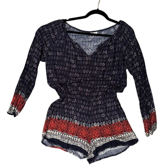 NWOT - Anthropologie Lilka Apolima Printed Romper - Size L - Picture 5 of 8